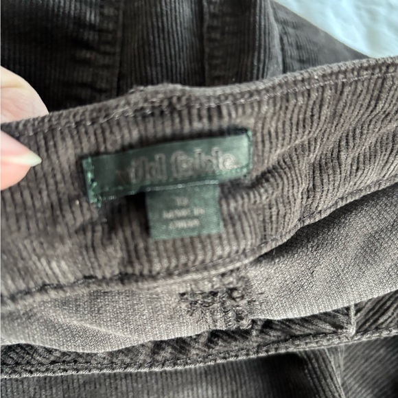 Wild Fable 1X Brown Dark Corduroy Pants Jeans Slim Boot Cut High Rise Retro - Picture 7 of 11